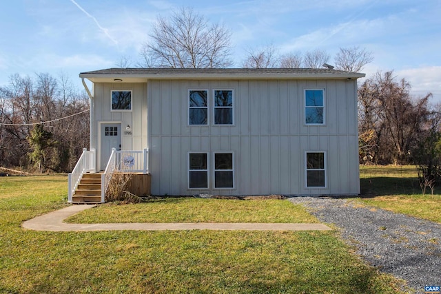 1795 Avon Rd, Afton, VA 22920 - view of front of property with a front yard and board and batten siding