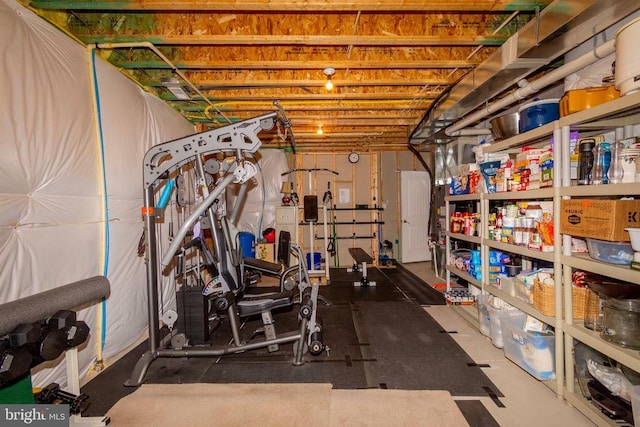 view of storage room