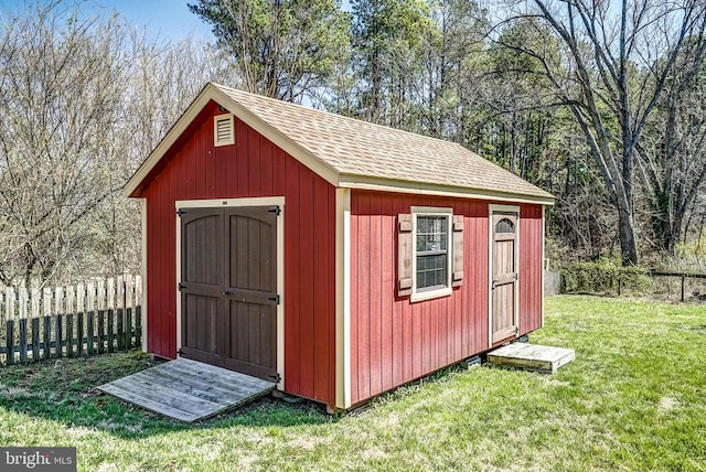 215 Fredericksburg Ave, Louisa, VA 23093 - view of shed with a fenced backyard