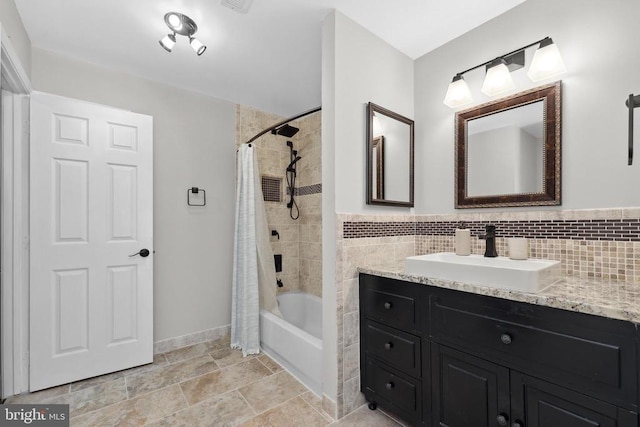 2357 Brighton Pl, Jeffersonton, VA 22724 - full bath featuring vanity and shower / bathtub combination with curtain