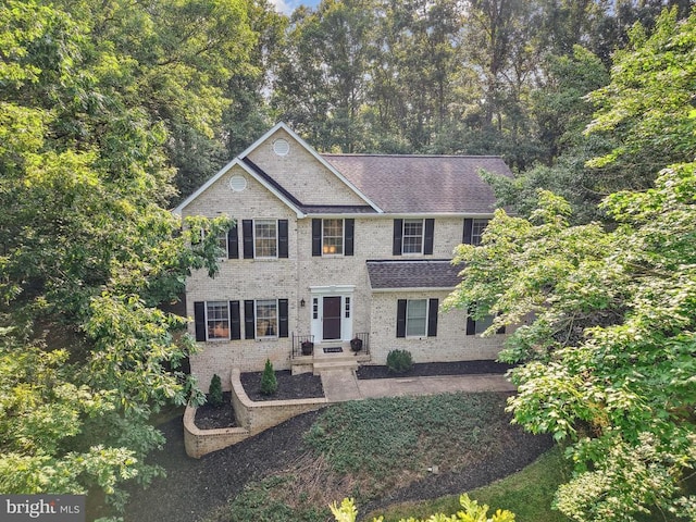 2357 Brighton Pl, Jeffersonton, VA 22724 - colonial inspired home with brick siding and a shingled roof