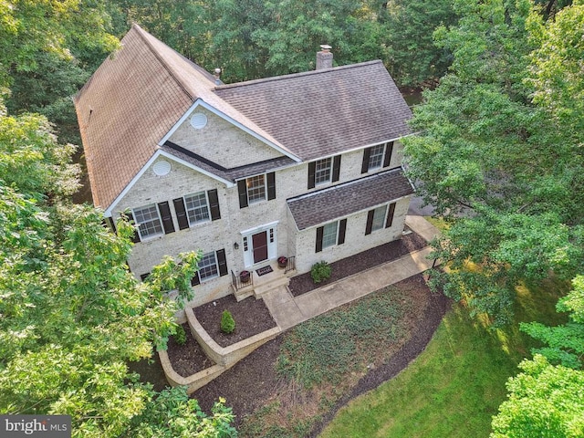 2357 Brighton Pl, Jeffersonton, VA 22724 - aerial view of property and surrounding area with a heavily wooded area