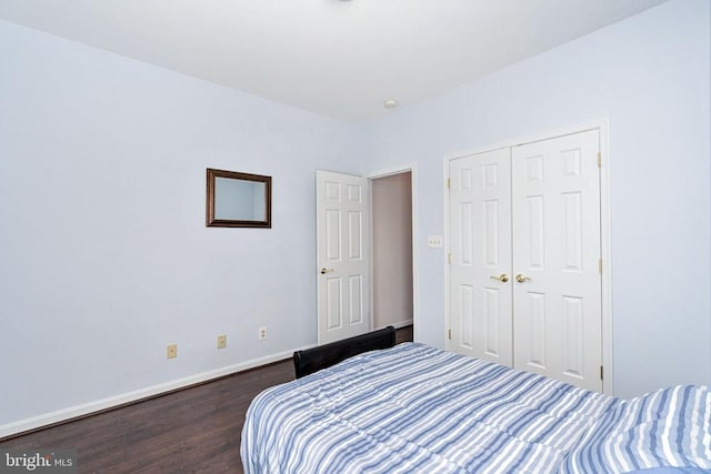 11313 Macon Dr, Fredericksburg, VA 22407 - bedroom with dark wood-style floors and a closet
