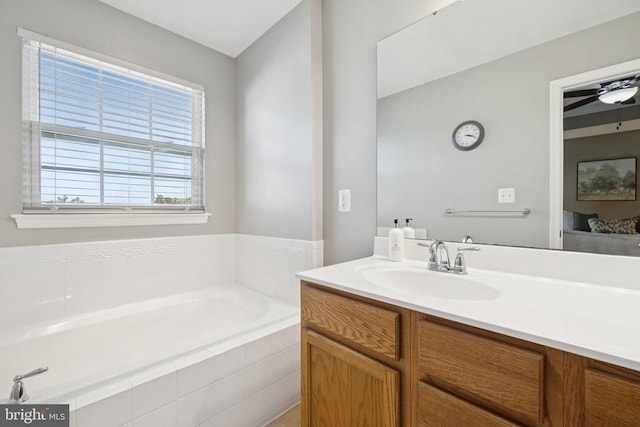 3103 Alliance Ct, Fredericksburg, VA 22408 - full bath with a garden tub, vanity, and ensuite bath