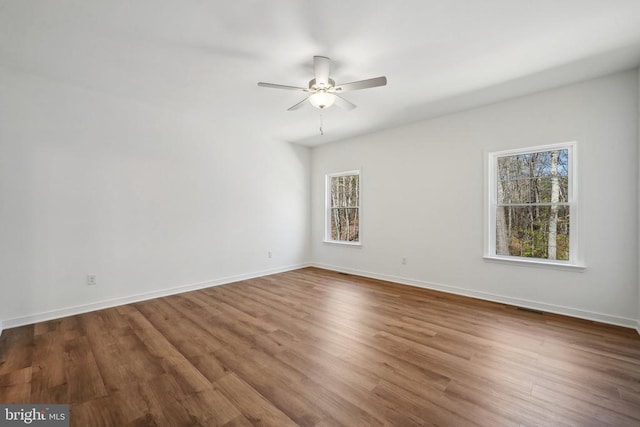 201 Zion Manor Rd Lot 13, Gordonsville, VA 22942 - empty room with a ceiling fan, wood finished floors, and baseboards
