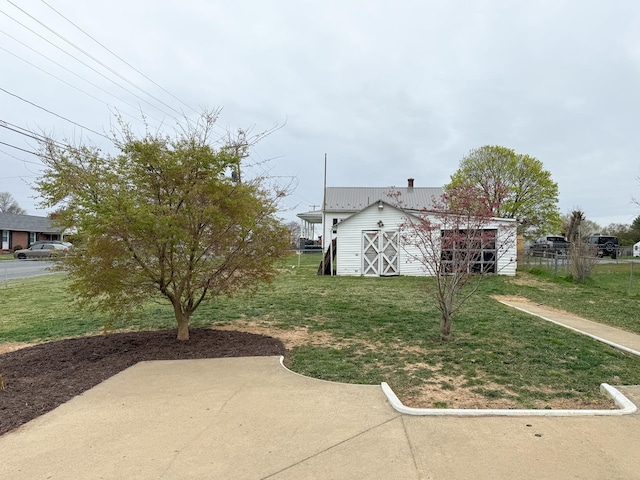 6 Maple Dr, Verona, VA 24482 - view of yard featuring an outbuilding and a patio area