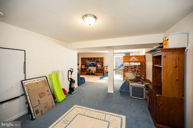 6733 Averett Ct, Fredericksburg, VA 22407 - below grade area featuring carpet floors