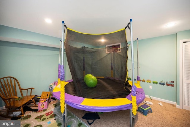 6733 Averett Ct, Fredericksburg, VA 22407 - game room with baseboards and carpet floors