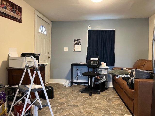3090 Deerfield Valley Rd, Deerfield, VA 24432 - office space with baseboards and stone flooring