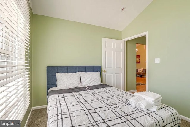 4 Brumback Ave, Luray, VA 22835 - carpeted bedroom with baseboards and high vaulted ceiling