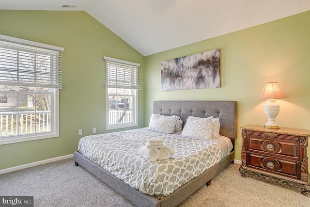 4 Brumback Ave, Luray, VA 22835 - bedroom with carpet floors and vaulted ceiling