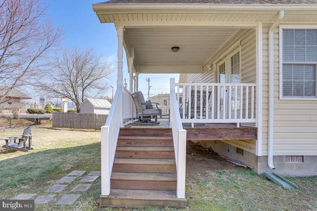 4 Brumback Ave, Luray, VA 22835 - porch with a lawn