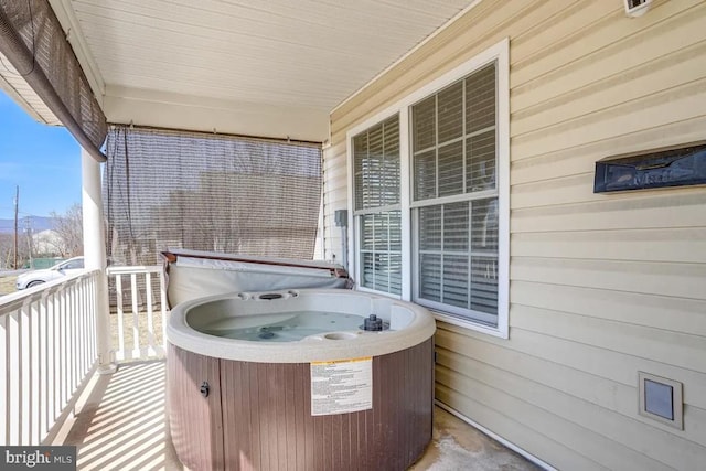 4 Brumback Ave, Luray, VA 22835 - wooden porch with a hot tub