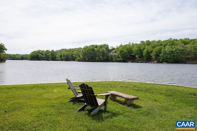25 Bolling Cir, Palmyra, VA 22963 - water view featuring a heavily wooded area