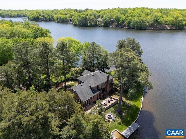 25 Bolling Cir, Palmyra, VA 22963 - drone / aerial view of a nearby body of water and a forest