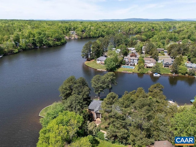 25 Bolling Cir, Palmyra, VA 22963 - aerial view of a forest and a large body of water