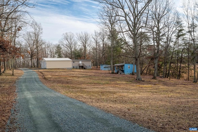 view of street with driveway
