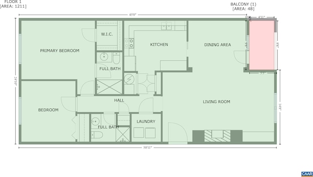 217 E Jefferson St, Charlottesville, VA 22902 - view of home floor plan