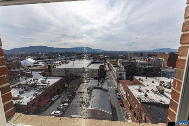 property's view of city featuring a mountain view