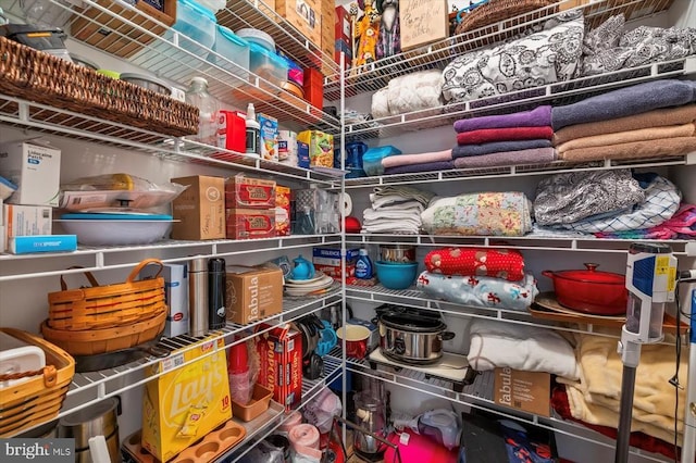 view of storage area