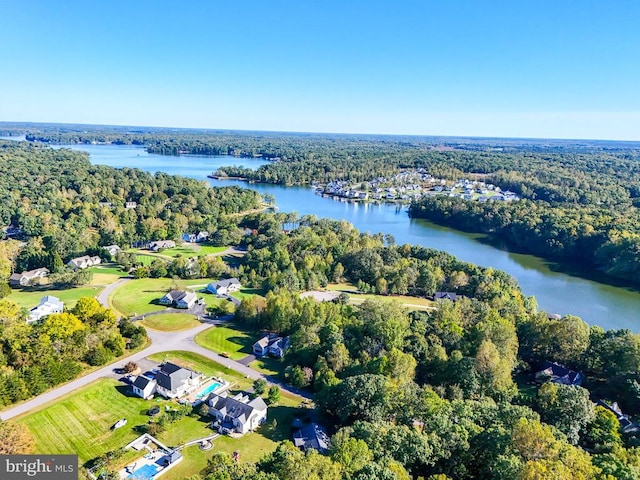 15605 Cedar Tree Ct, Mineral, VA 23117 - aerial view of a nearby body of water and a forest