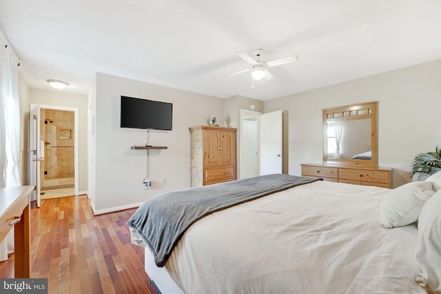 15605 Cedar Tree Ct, Mineral, VA 23117 - bedroom with wood finished floors and a ceiling fan