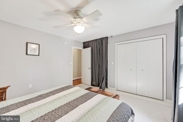 15605 Cedar Tree Ct, Mineral, VA 23117 - bedroom featuring a closet and ceiling fan