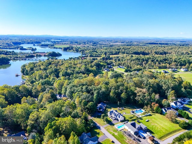 15605 Cedar Tree Ct, Mineral, VA 23117 - aerial overview of property's location featuring a large body of water and a forest