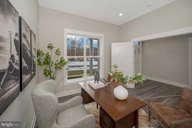 573 Sunset Loop, Mineral, VA 23117 - office featuring wood finished floors and recessed lighting