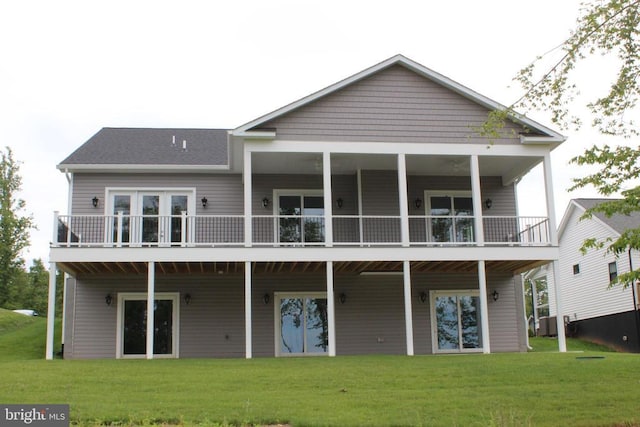 573 Sunset Loop, Mineral, VA 23117 - back of house with a yard and a balcony