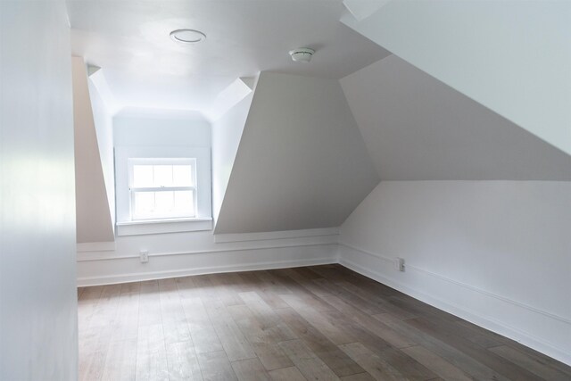 519 Arpia St, Lexington, VA 24450 - additional living space featuring dark wood finished floors and vaulted ceiling