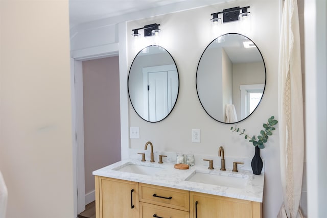 519 Arpia St, Lexington, VA 24450 - full bathroom with double vanity