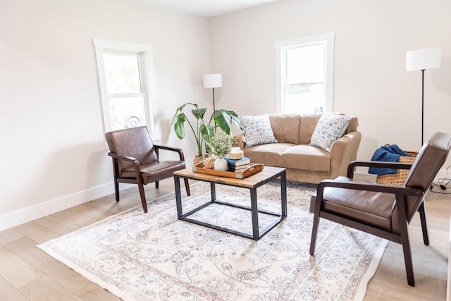 519 Arpia St, Lexington, VA 24450 - living area with baseboards and light wood-style flooring