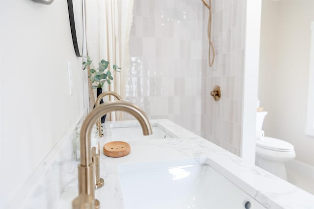 519 Arpia St, Lexington, VA 24450 - bathroom featuring toilet, a shower with curtain, and a sink