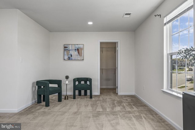 9105 Wild Spruce Dr, Fredericksburg, VA 22407 - unfurnished room featuring light colored carpet, healthy amount of natural light, baseboards, and recessed lighting