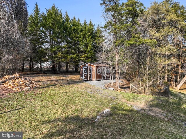6005 Page Valley Rd, Luray, VA 22835 - view of grassy yard featuring a shed and an outbuilding