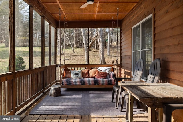 6005 Page Valley Rd, Luray, VA 22835 - sunroom featuring a ceiling fan