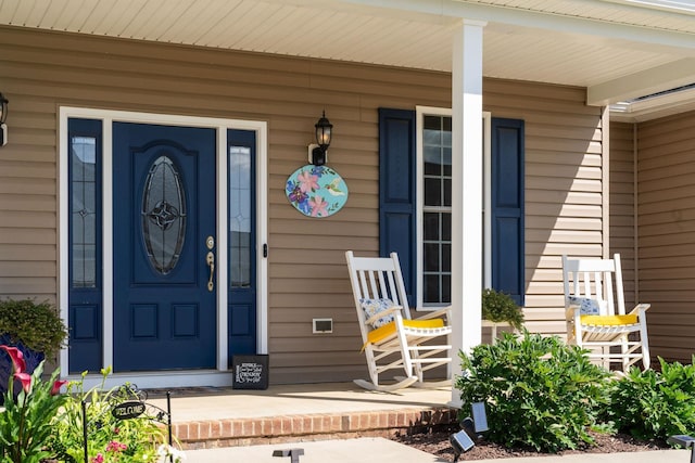 193 Locust Grove Ln, Stuarts Draft, VA 24477 - doorway to property featuring covered porch