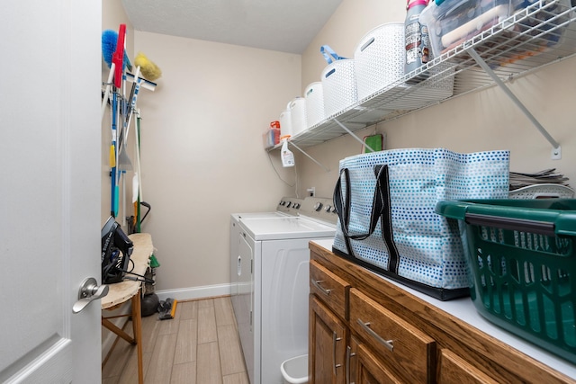 193 Locust Grove Ln, Stuarts Draft, VA 24477 - washroom with washing machine and clothes dryer and wood finish floors