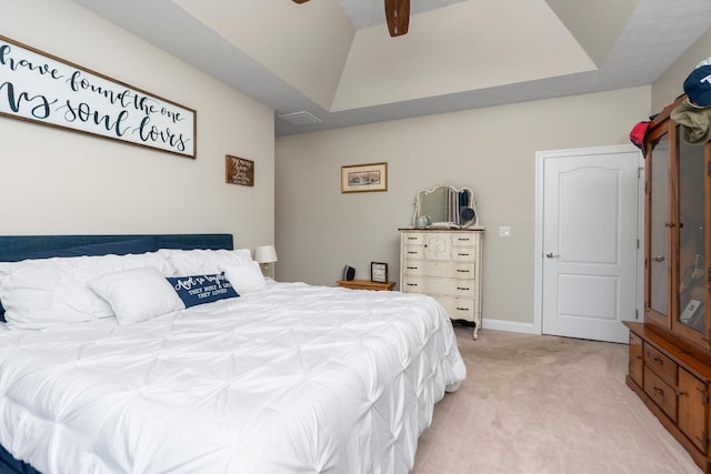 193 Locust Grove Ln, Stuarts Draft, VA 24477 - bedroom with light carpet and a ceiling fan