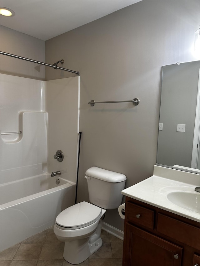70 Spring Ridge Ln, Fairfield, VA 24435 - full bath with tile patterned floors, vanity, and washtub / shower combination