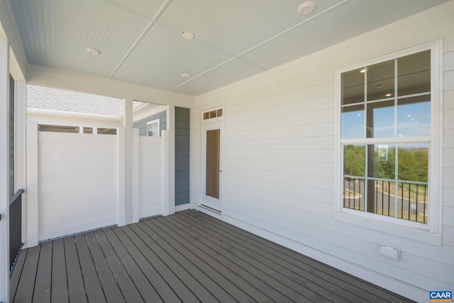 1367 Laconia Ln, Charlottesville, VA 22911 - view of wooden deck