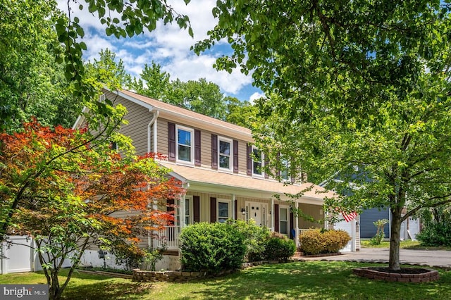 11603 Enchanted Woods Way, Fredericksburg, VA 22407 - view of front of property featuring a front yard and a porch