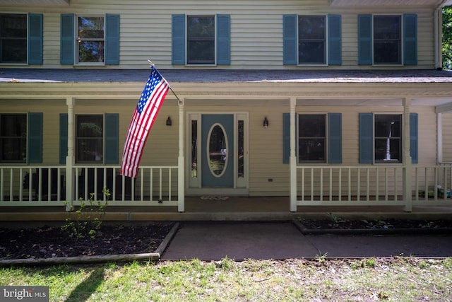 13403 Motts Run Rd, Fredericksburg, VA 22407 - view of exterior entry featuring covered porch