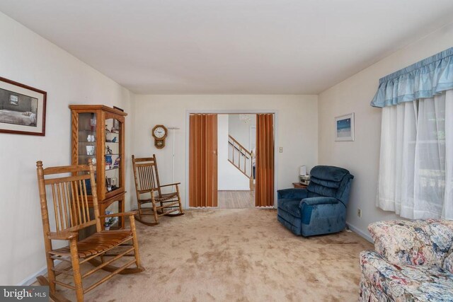 13403 Motts Run Rd, Fredericksburg, VA 22407 - living area with carpet flooring