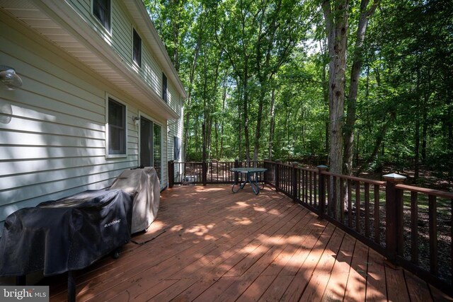 13403 Motts Run Rd, Fredericksburg, VA 22407 - wooden deck with area for grilling