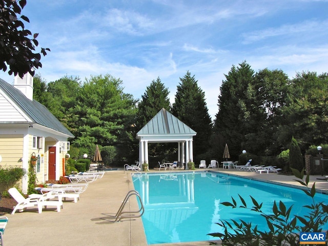 1142 Redfields Rd, Charlottesville, VA 22903 - community pool featuring a gazebo and a patio area