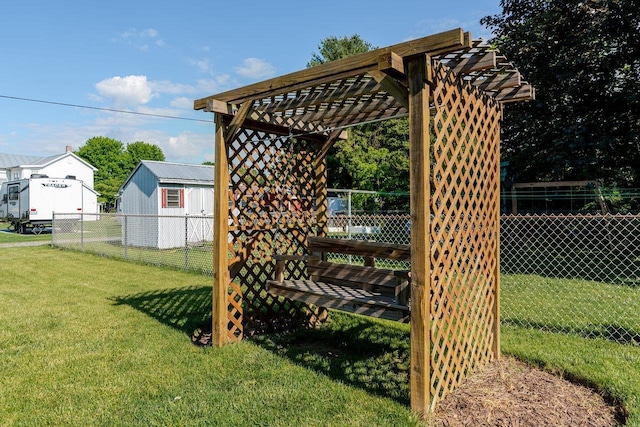109 Jackson Ave, Elkton, VA 22827 - view of yard featuring a pergola