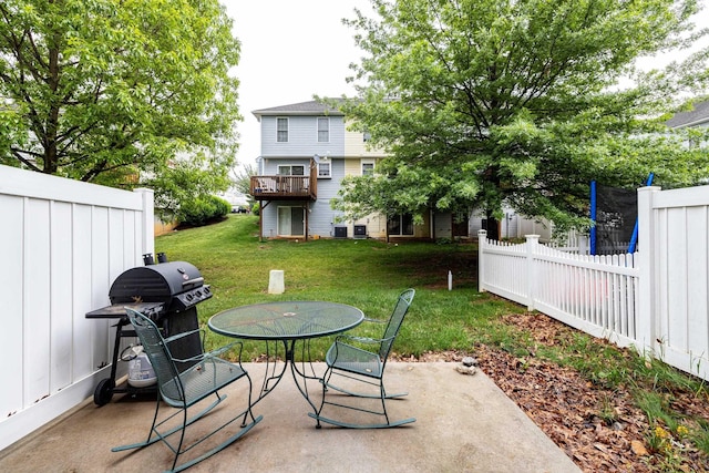 1045 Alexander Hamilton Ln, Harrisonburg, VA 22802 - view of patio with area for grilling and outdoor dining space