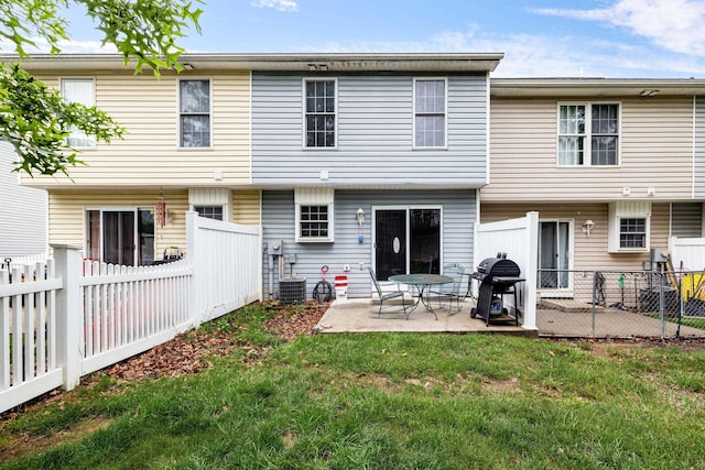1045 Alexander Hamilton Ln, Harrisonburg, VA 22802 - back of house with a patio area and central air condition unit